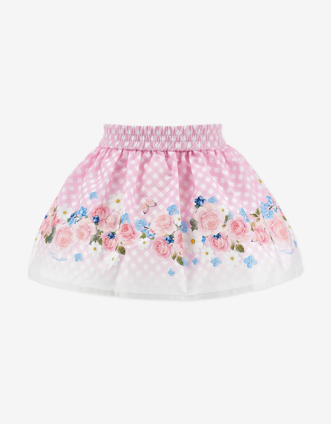 Baby Girls Floral Skirt in Pink