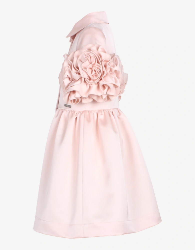 Girls Satin Darling Dress in Pink