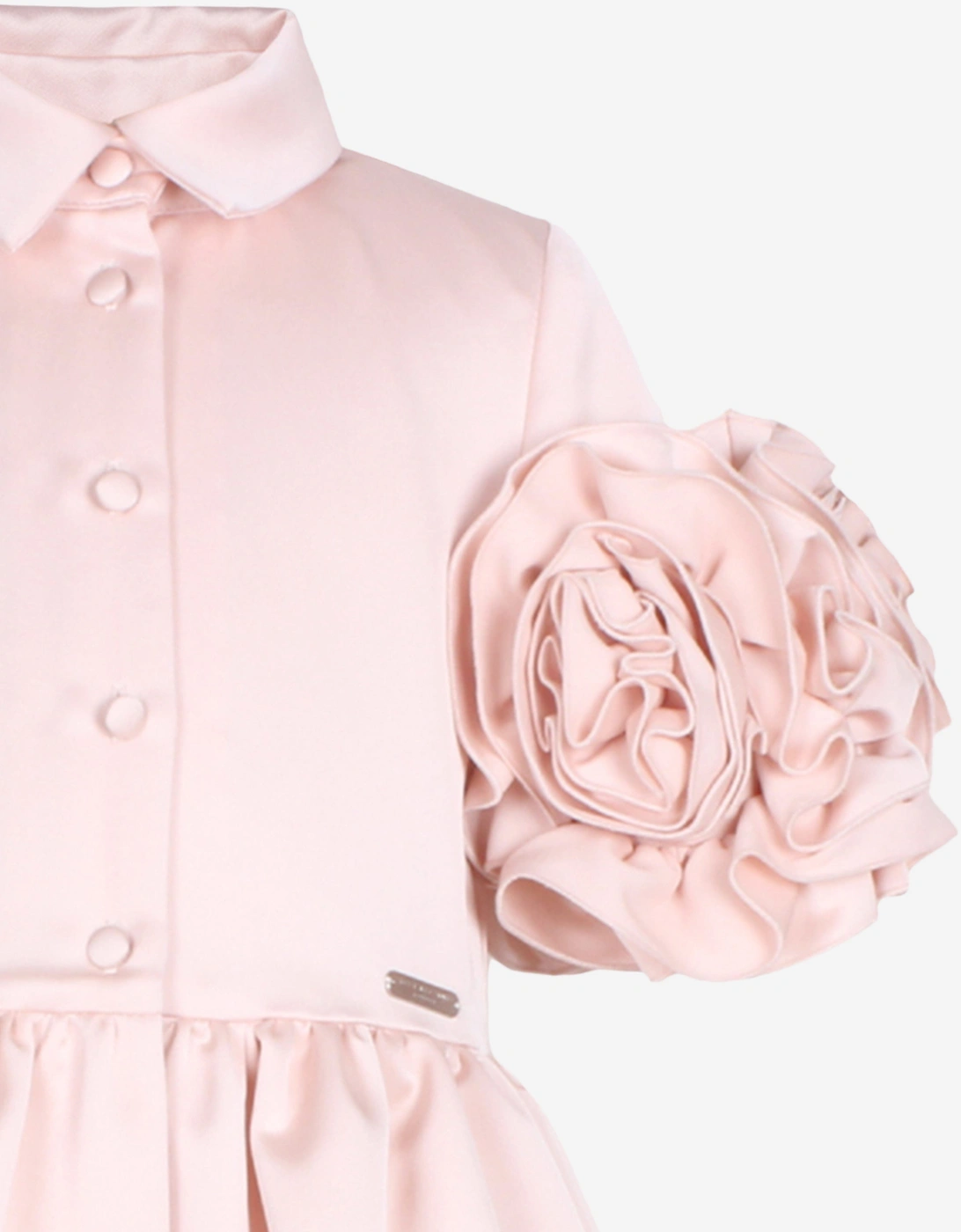 Girls Satin Darling Dress in Pink