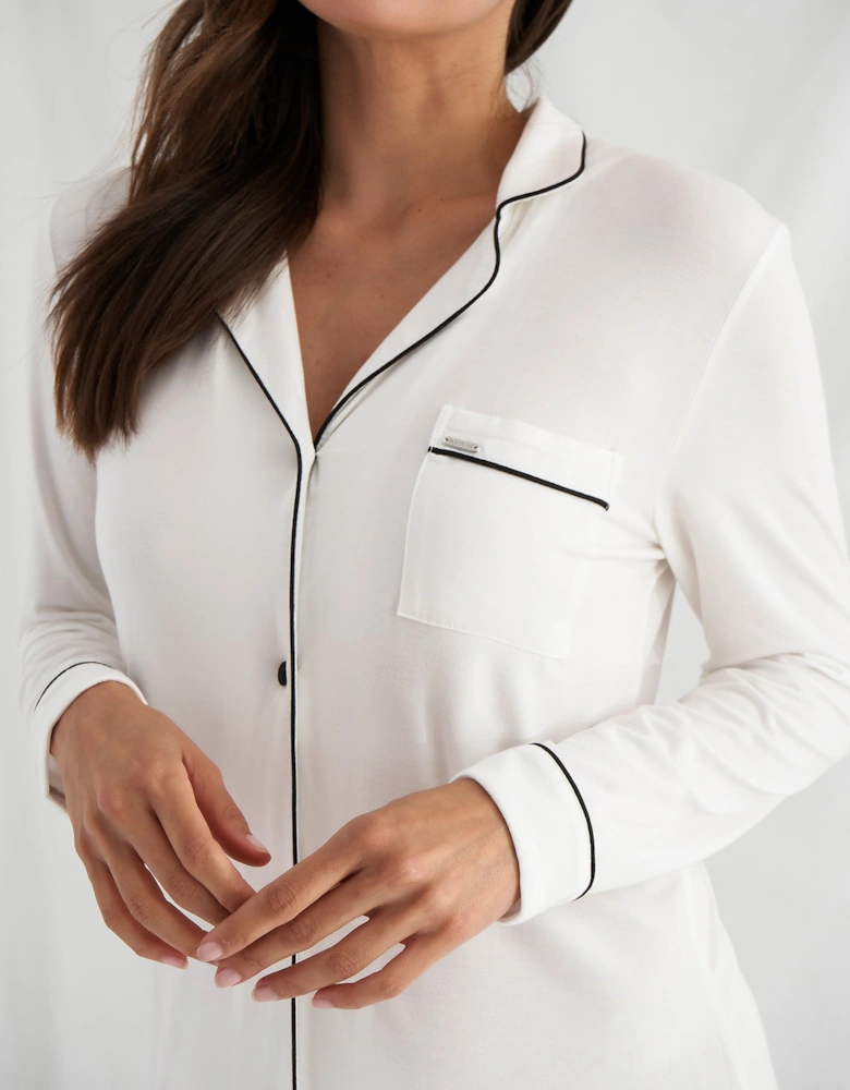 Bamboo Nightshirt in Cream - Wholesale