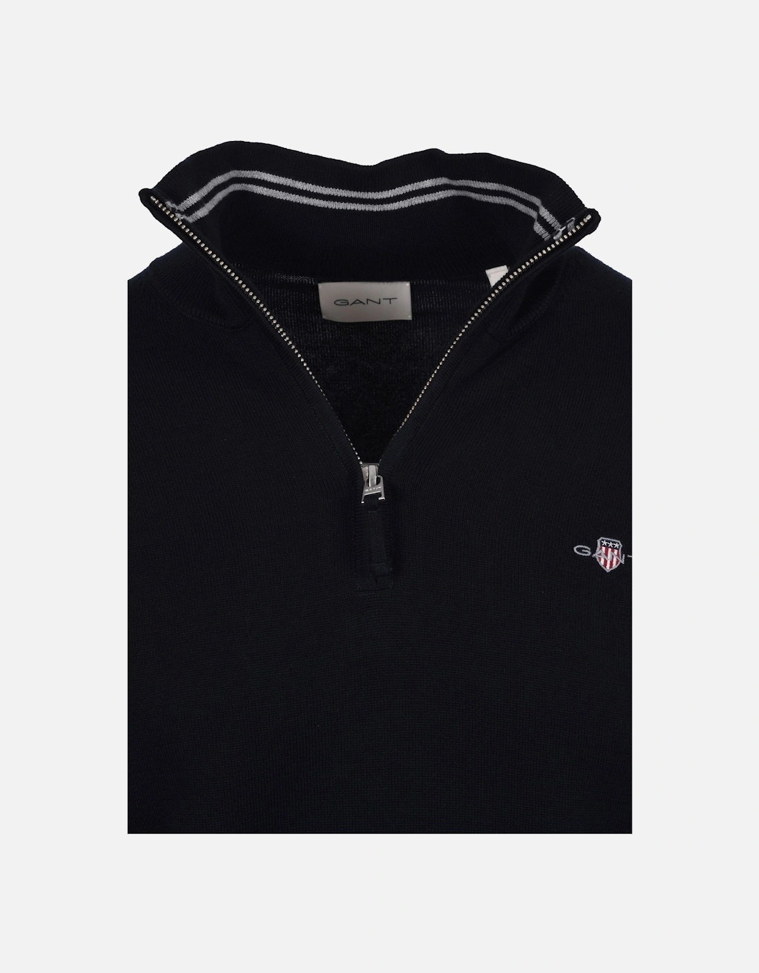 CLASSIC COTTON HALF ZIP EVENING BLUE