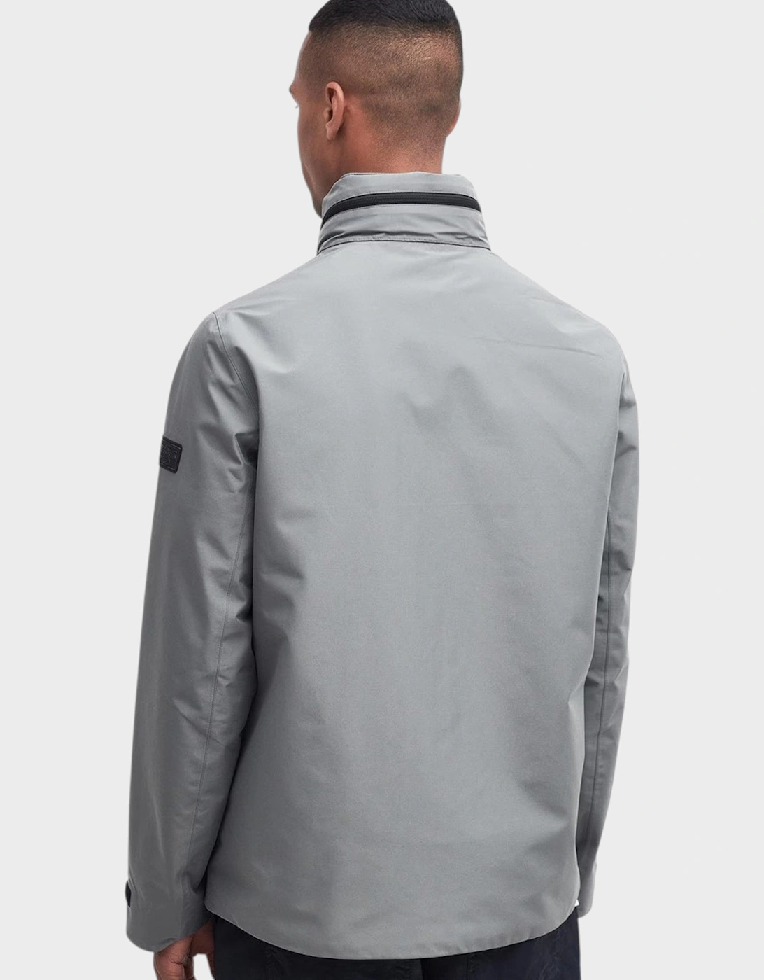 International Men's Chevin Waterproof Concealed Hood Rain Anorak Grey