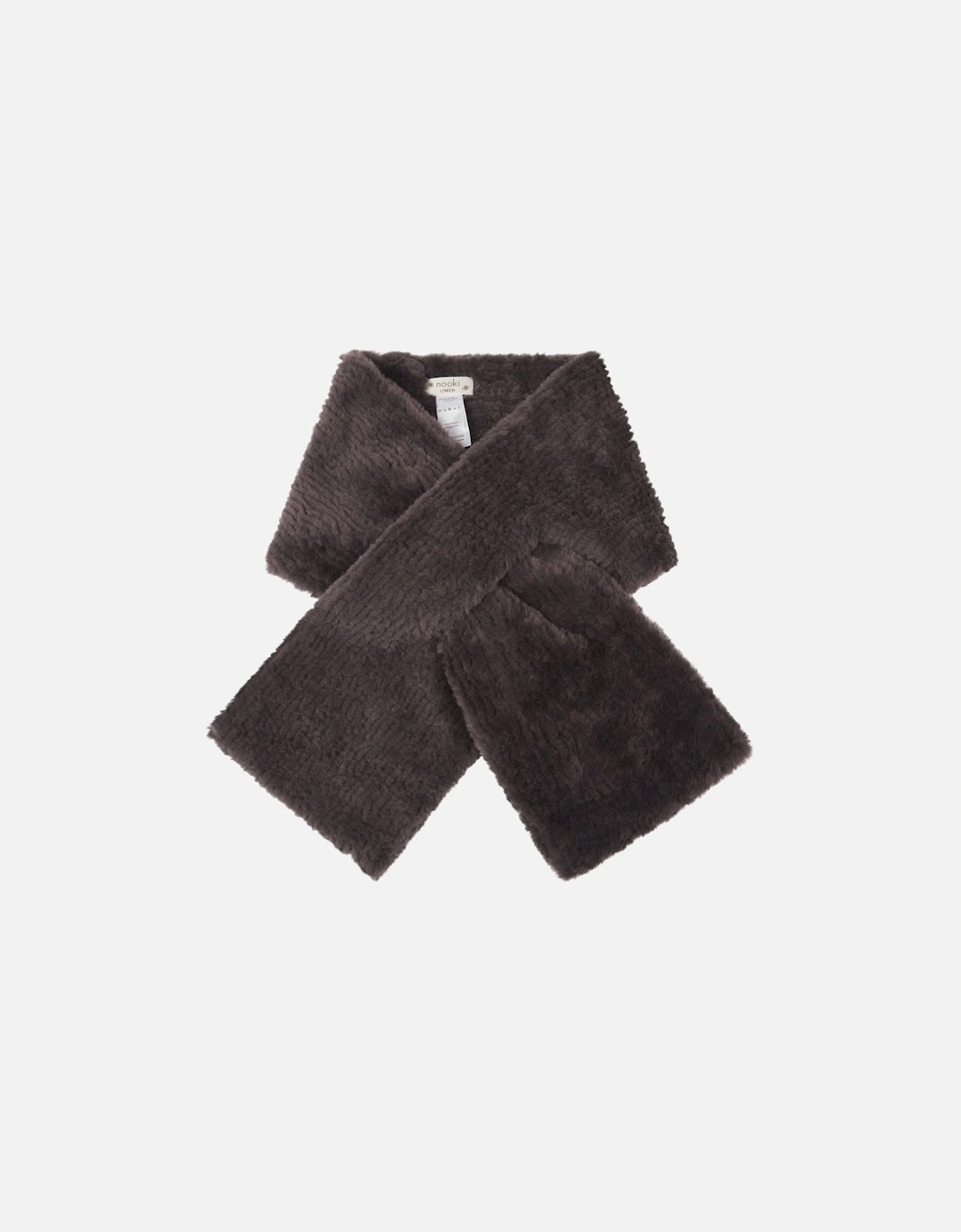 RIVINGTON FAUX FUR SCARF CHARCOAL