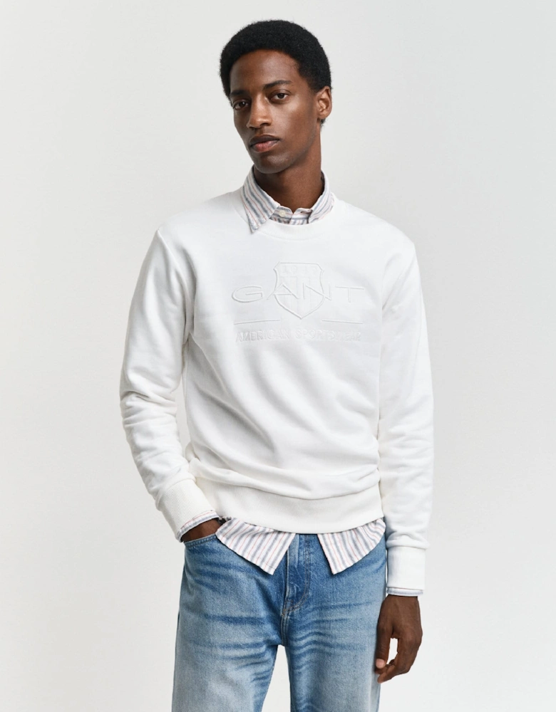 Tonal Shield Crewneck Sweatshirt