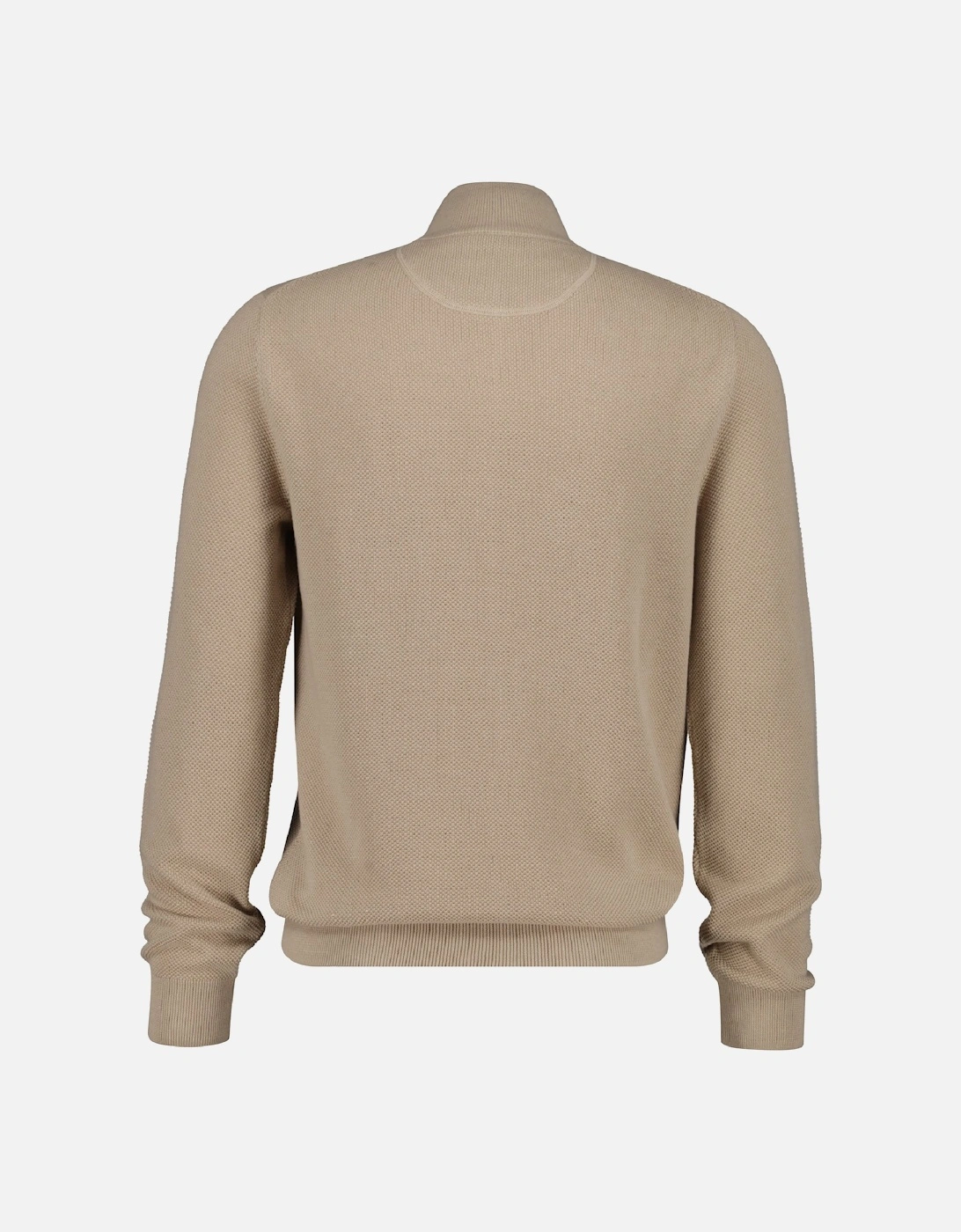 Cotton Piqué Half-Zip Sweatshirt