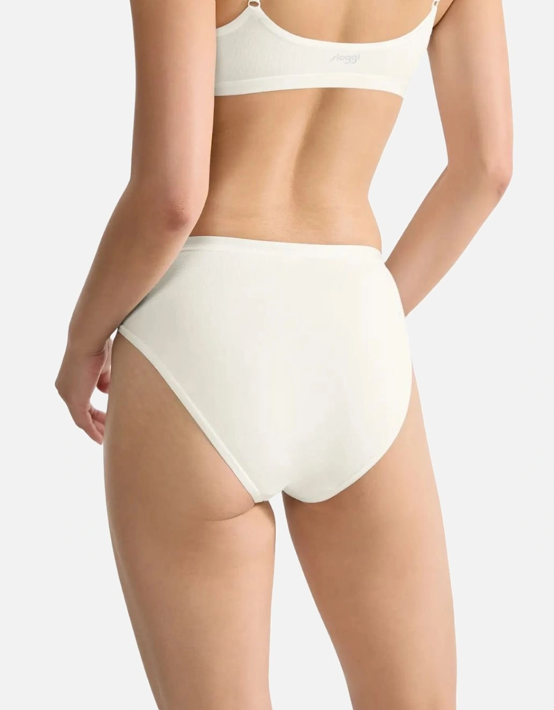 Go Daily Cotton 3-Pack Tai Briefs, Silk White