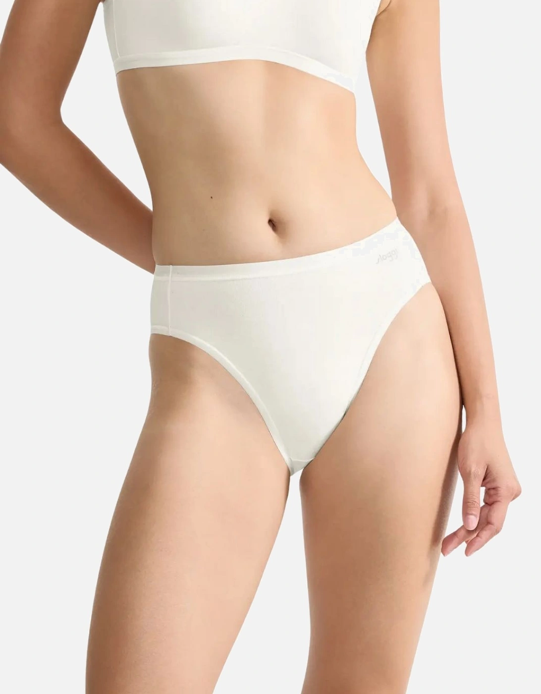 Go Daily Cotton 3-Pack Tai Briefs, Silk White