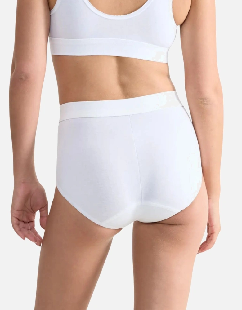 Double Comfort 2-Pack Maxi Briefs, White