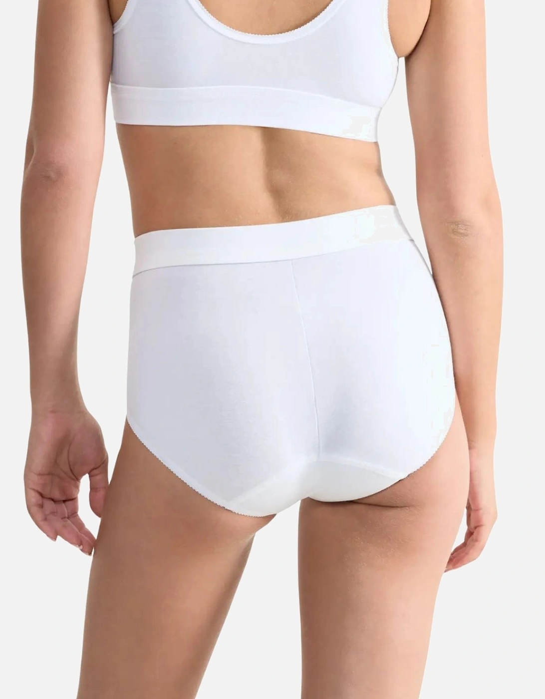 Double Comfort 2-Pack Maxi Briefs, White