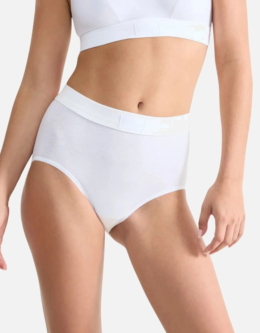 Double Comfort 2-Pack Maxi Briefs, White