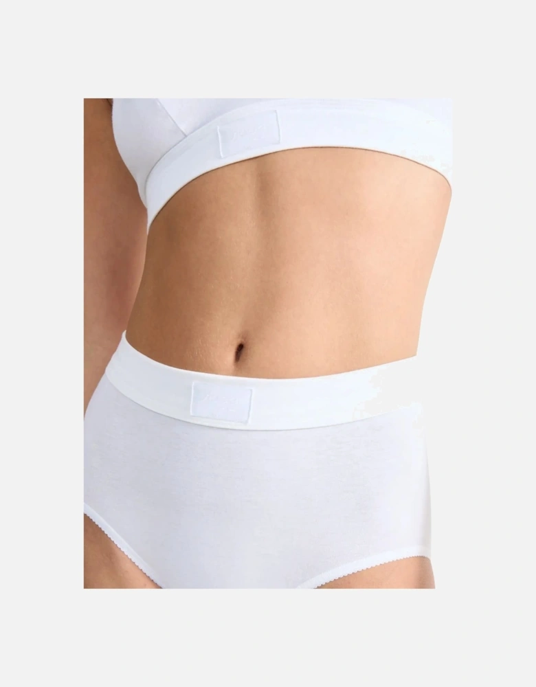 Double Comfort 2-Pack Maxi Briefs, White