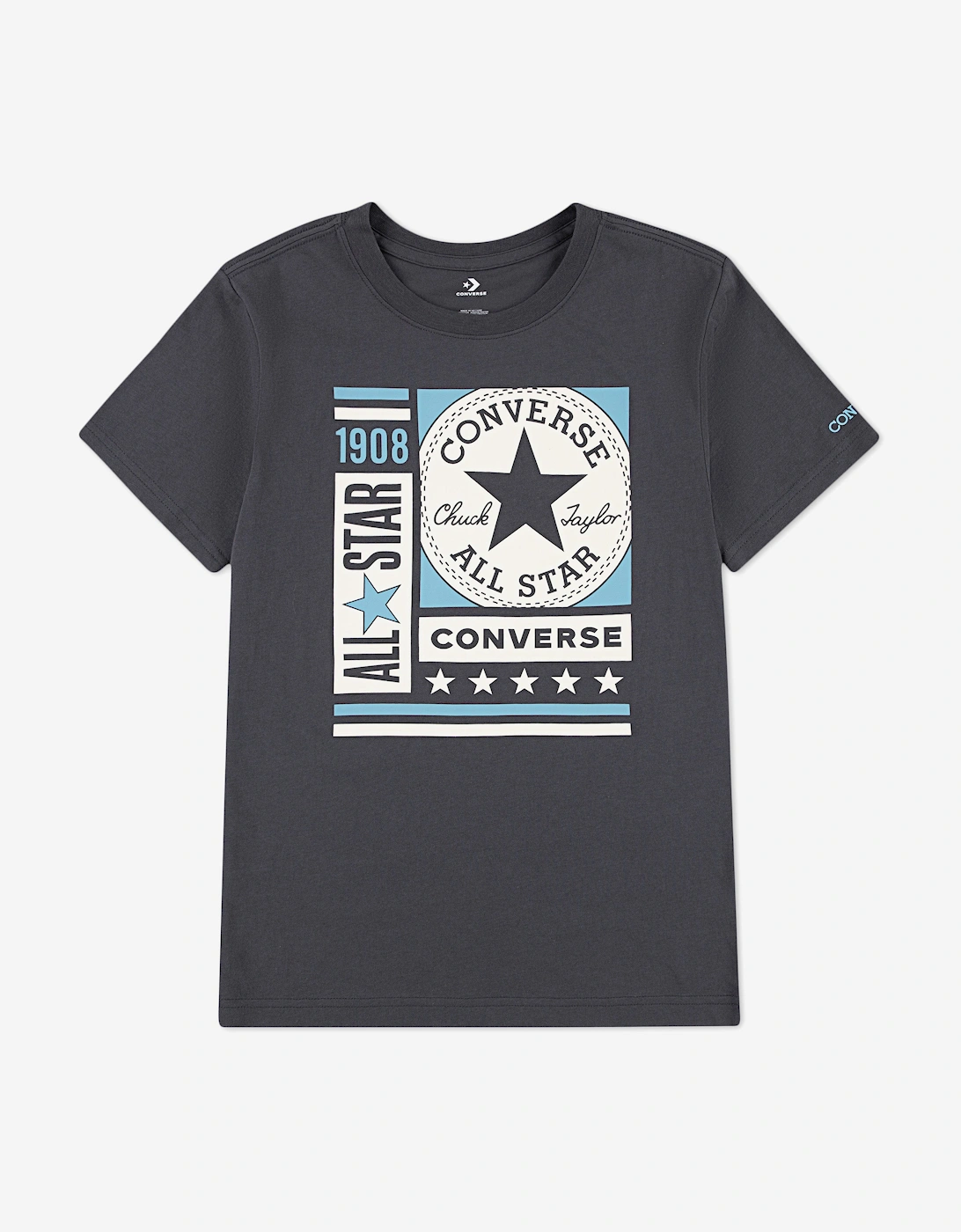 Boys CTP Block Logo T-Shirt in Grey, 5 of 4