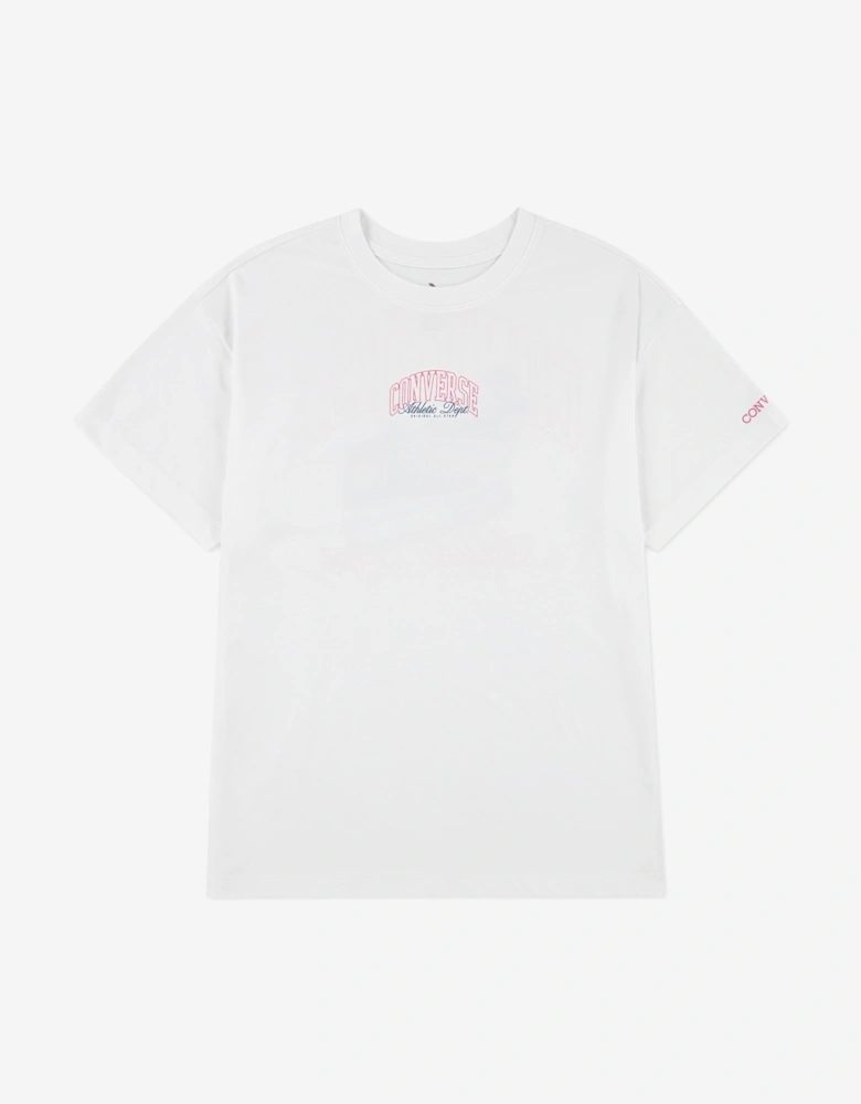 Converse Girls Chuck Taylor Boyfriend T-Shirt in White