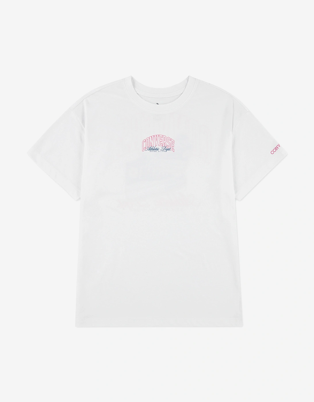 Converse Girls Chuck Taylor Boyfriend T-Shirt in White, 6 of 5