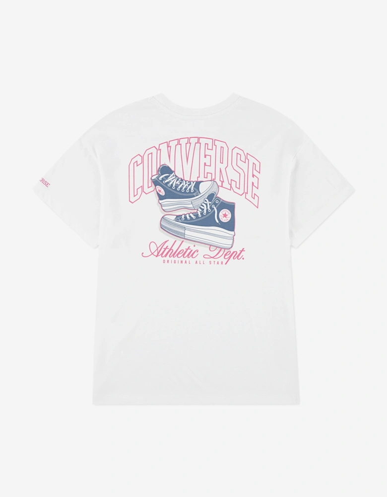 Converse Girls Chuck Taylor Boyfriend T-Shirt in White