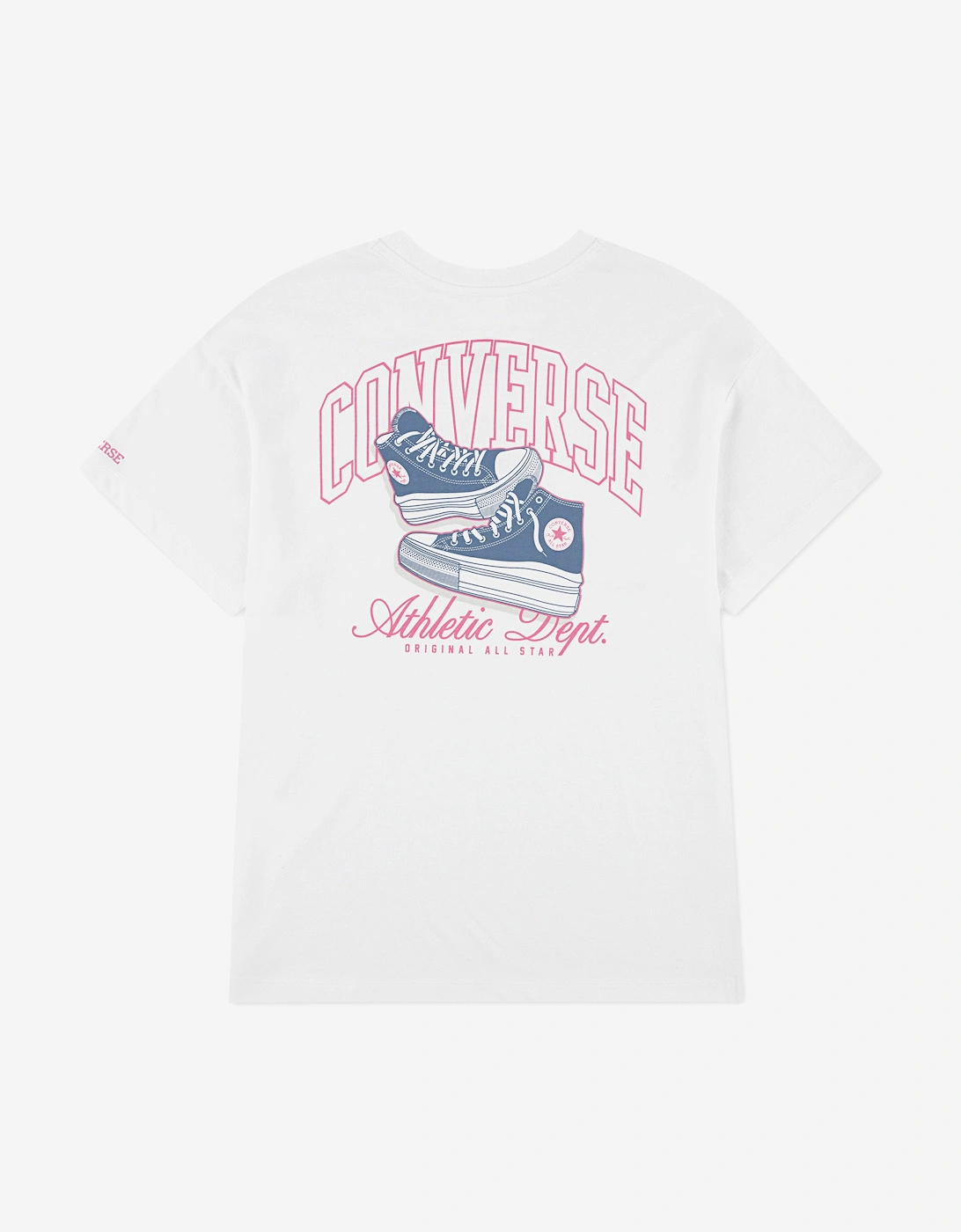 Converse Girls Chuck Taylor Boyfriend T-Shirt in White