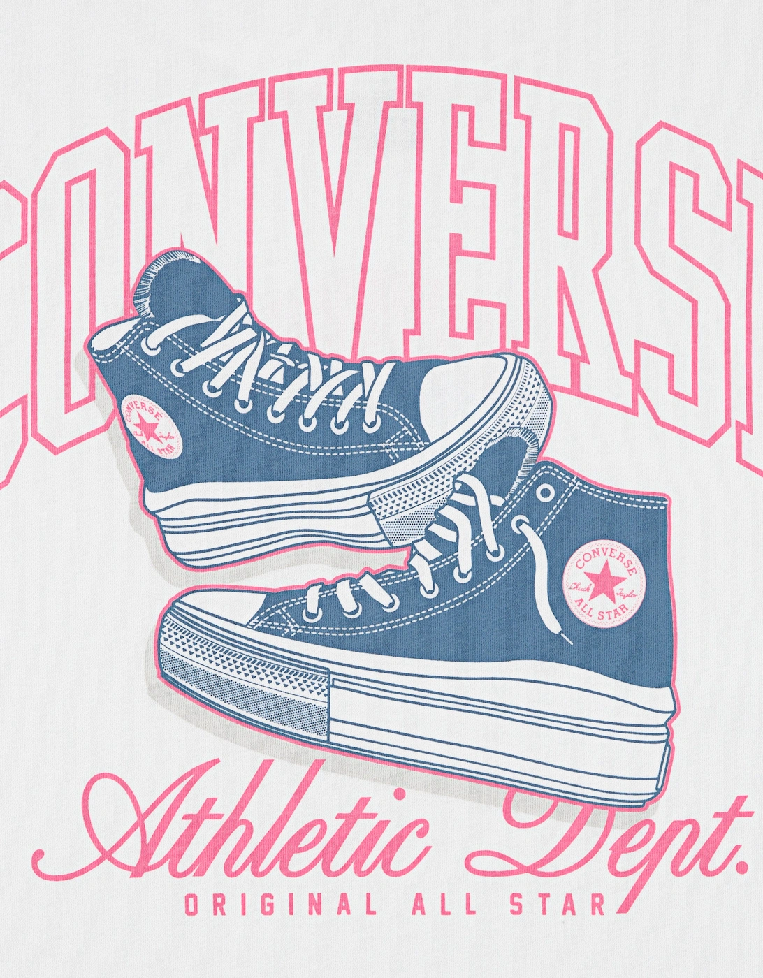 Converse Girls Chuck Taylor Boyfriend T-Shirt in White