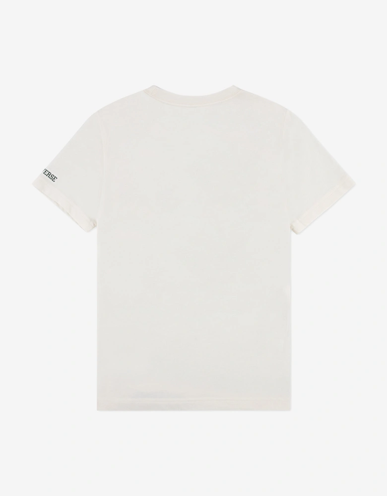 Boys CTP Block Logo T-Shirt in Ivory