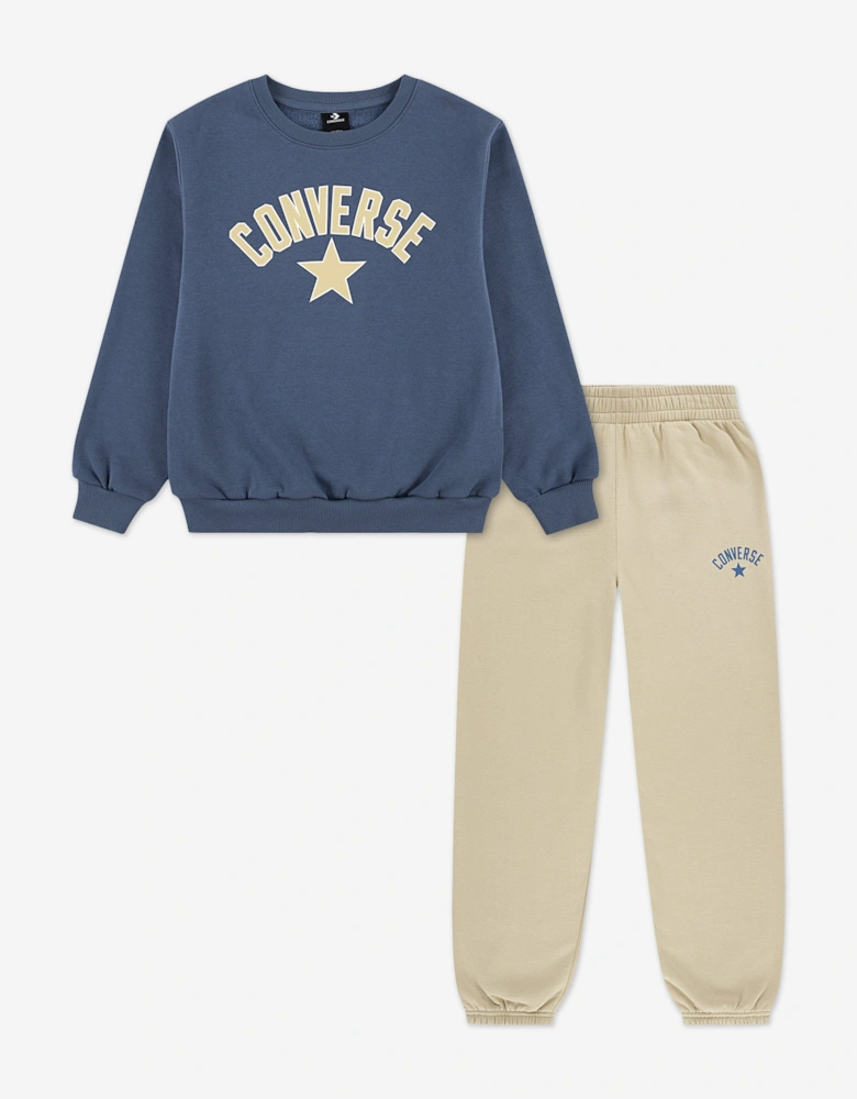 Boys Heritage Est. Tracksuit in Navy