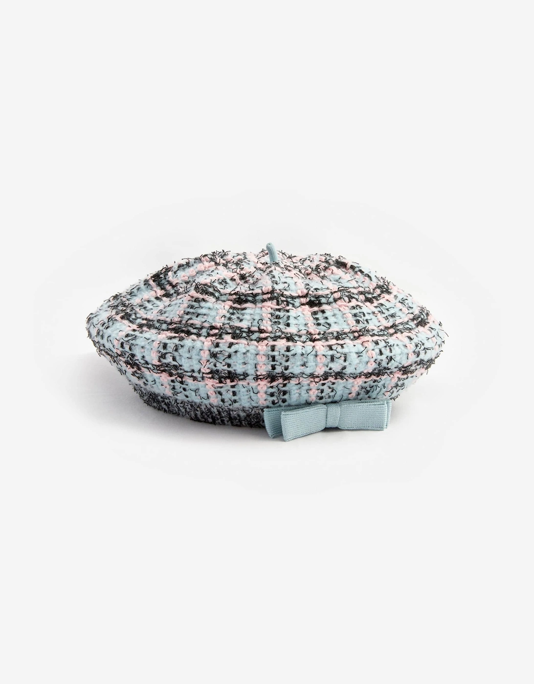Girls Textured Stripe Knit Beret in Multicolour, 5 of 4