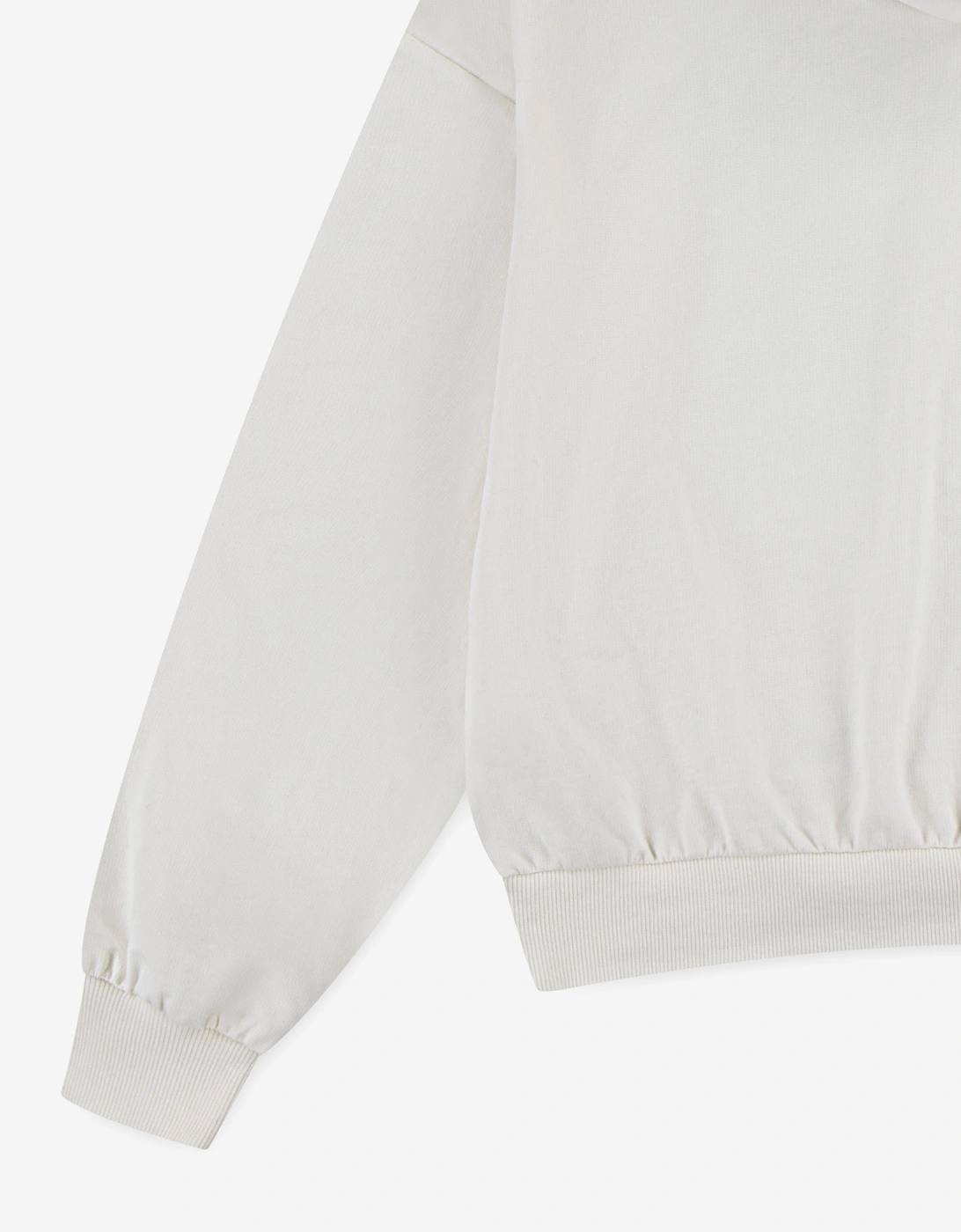 Girls Relaxed Graphic Hoodie in Ivory