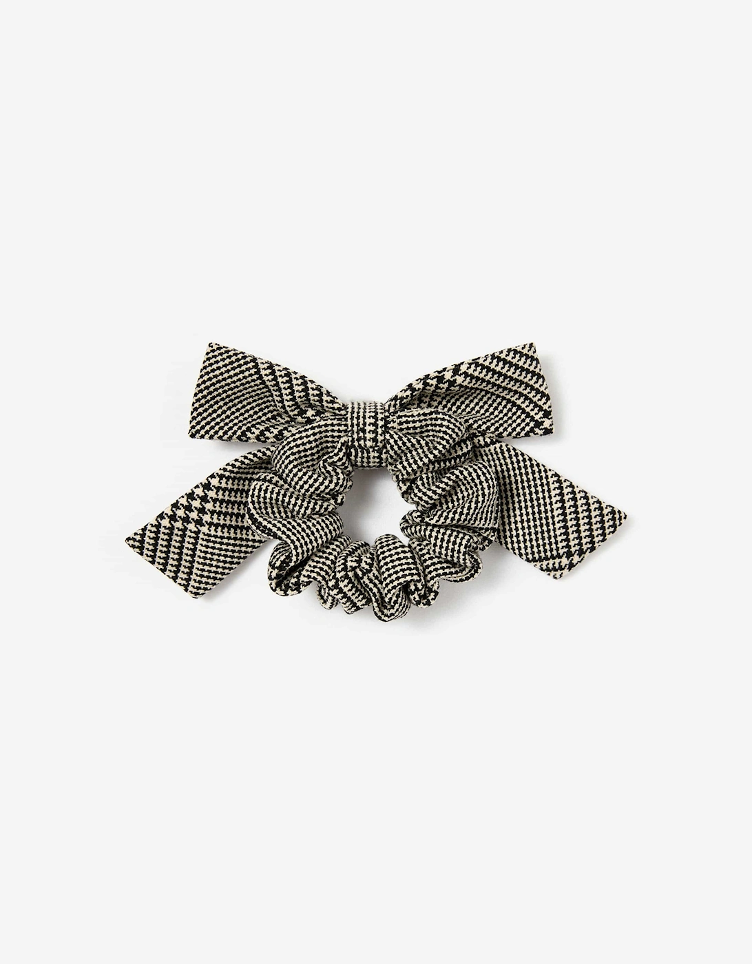 Girls Check Hair Bow in Black