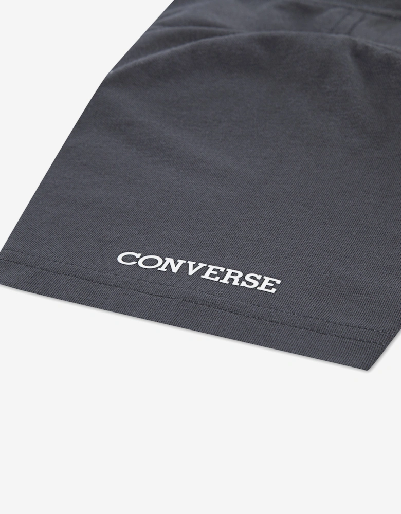 Boys 3 Shoe Print T-Shirt in Grey