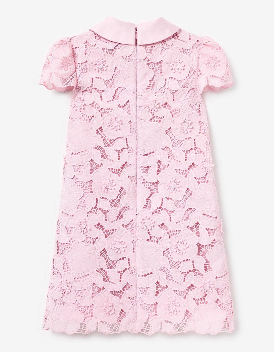 Girls Lace Flower Dress in Pink