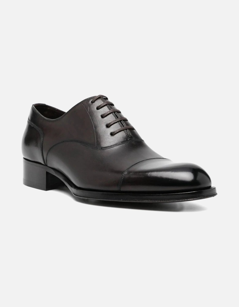 CLAYDON LACE UP SHOE DARK BROWN