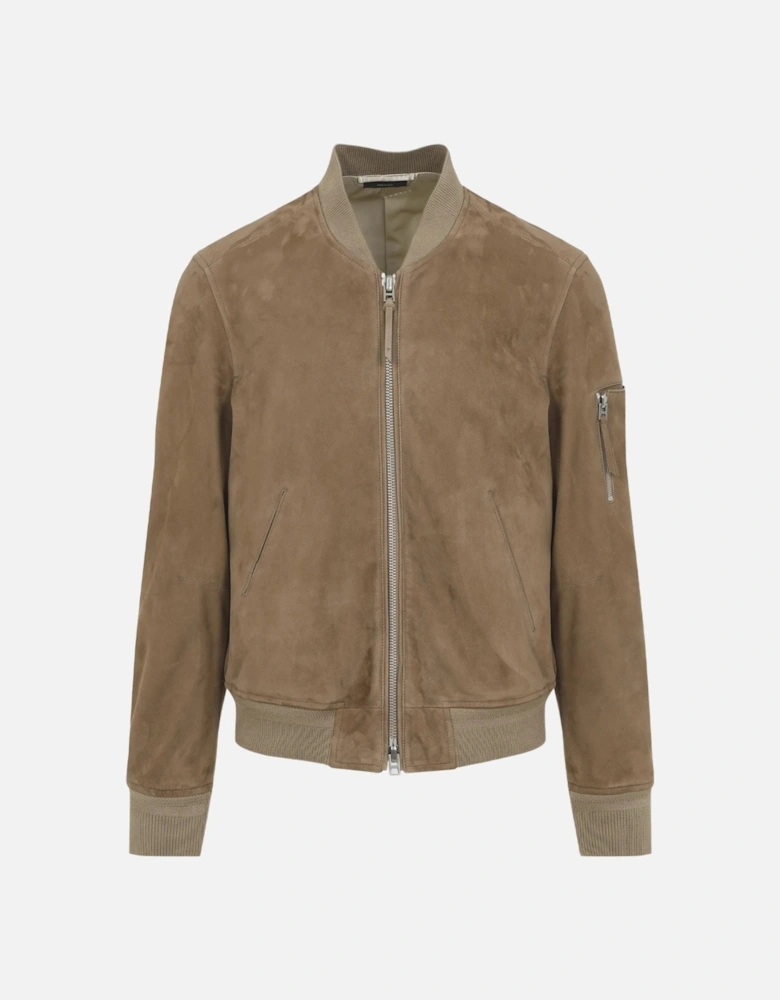 LIGHT SUEDE BOMBER