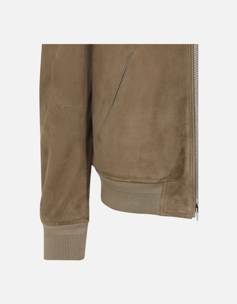 LIGHT SUEDE BOMBER