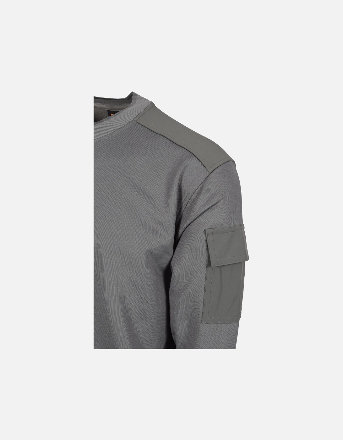 Boss Orange FUNCTIONAL SWEATSHIRT OPEN GREY