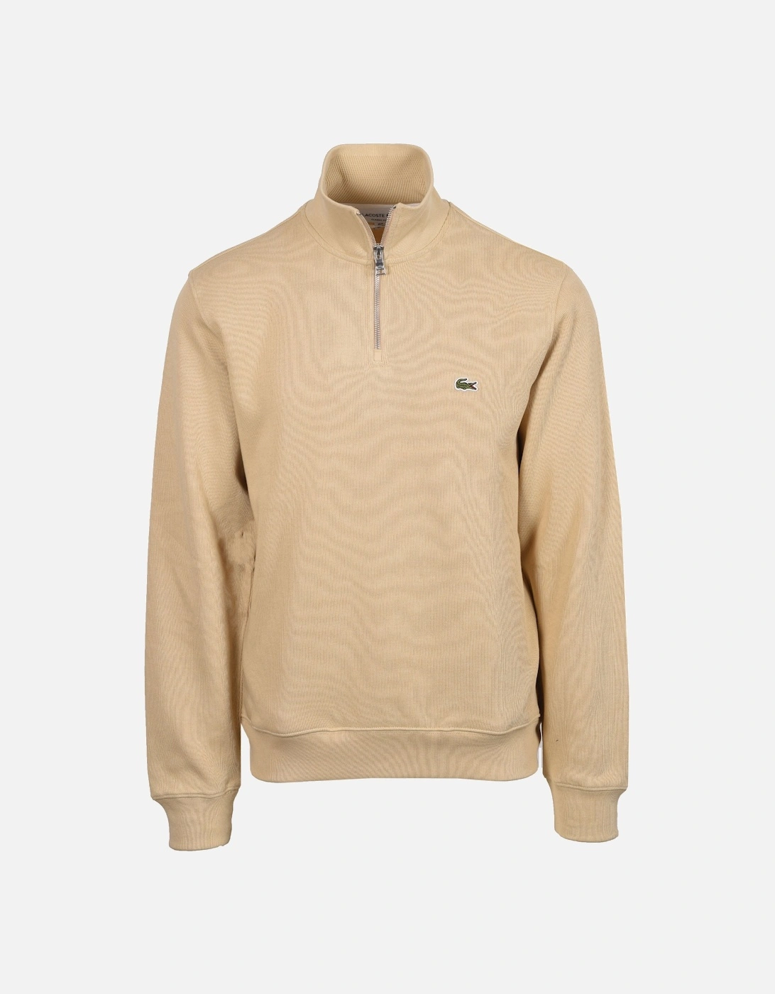 HALF ZIP SWEATSHIRT BEIGE, 4 of 3