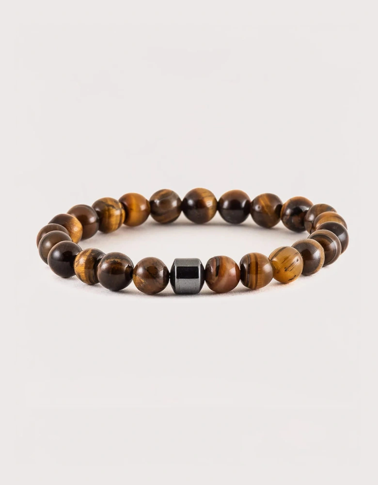 Tigers Eye Beaded Stretch Bracelet
