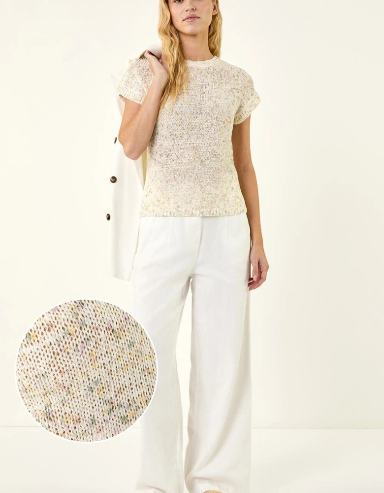 Short Sleeve Knit Vest