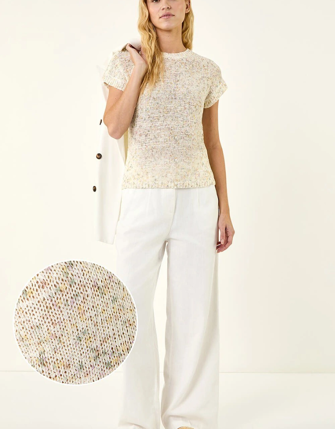 Short Sleeve Knit Vest, 2 of 1