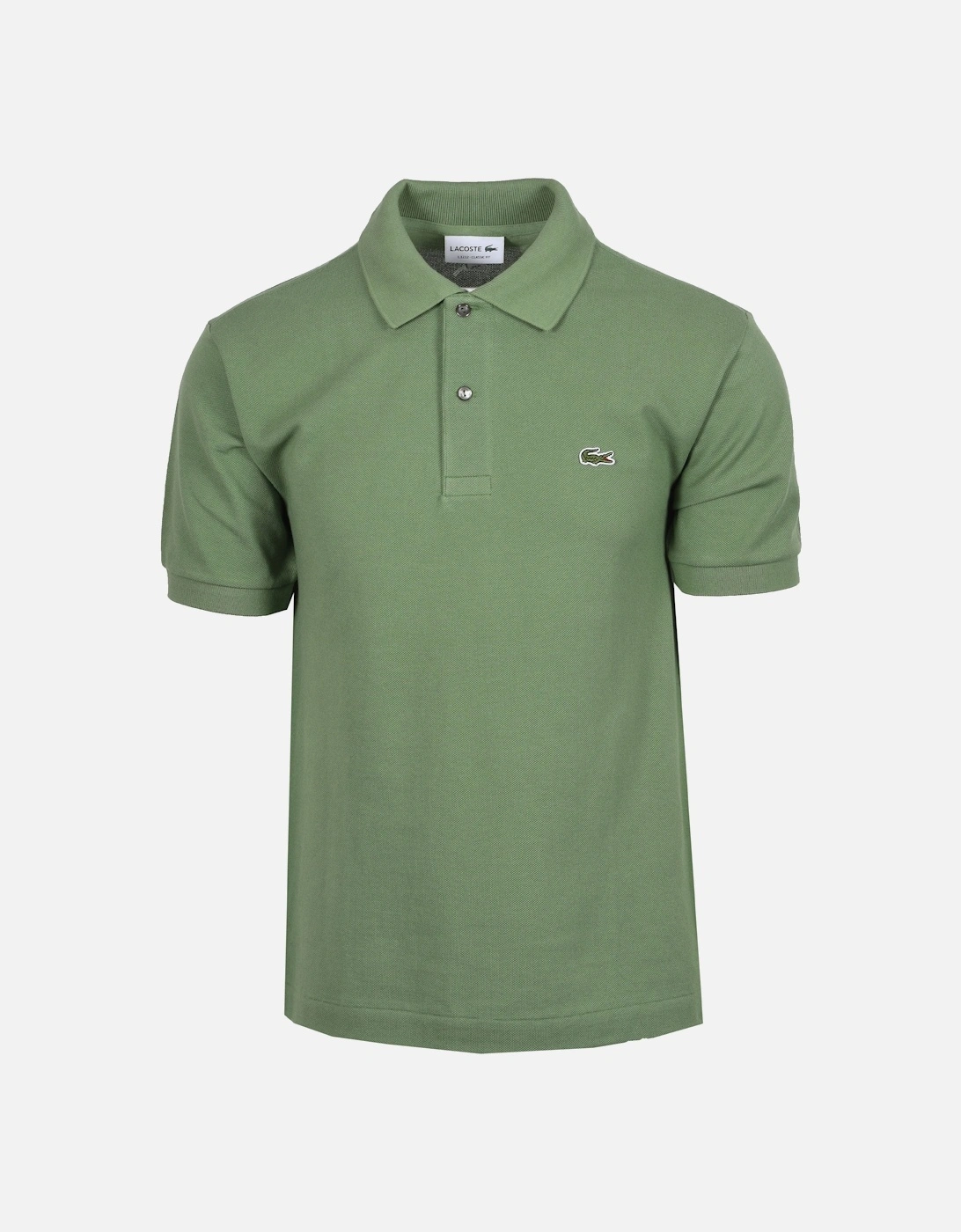 L.12.12 Pique Cotton Polo Shirt LIGHT GREEN, 4 of 3