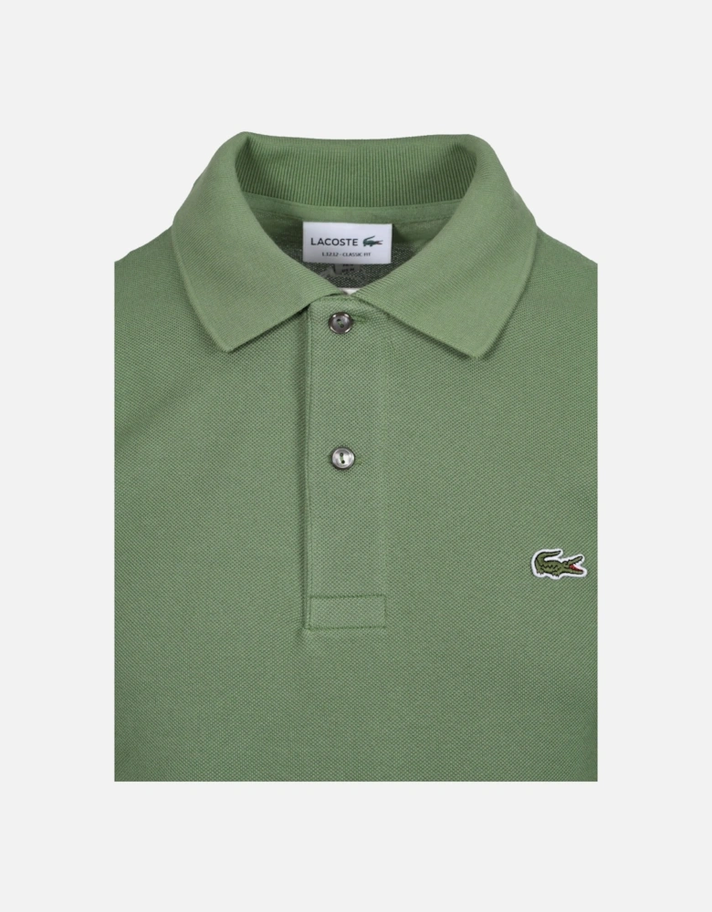 L.12.12 Pique Cotton Polo Shirt LIGHT GREEN