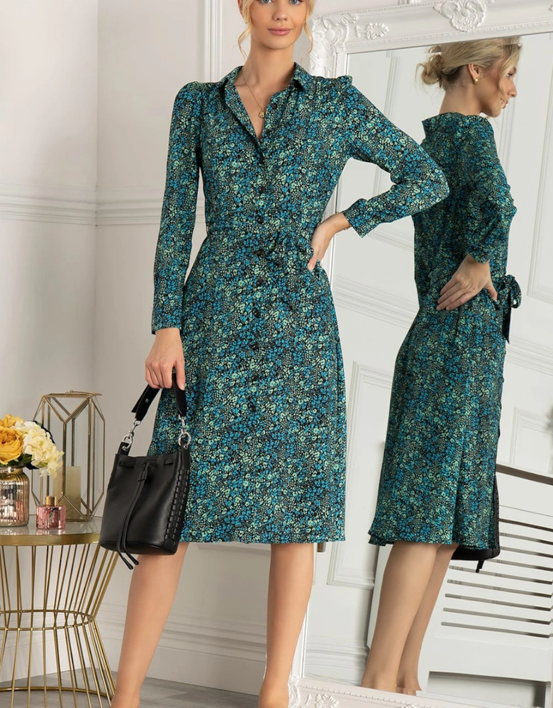 Qiya Shirt Midi Dress