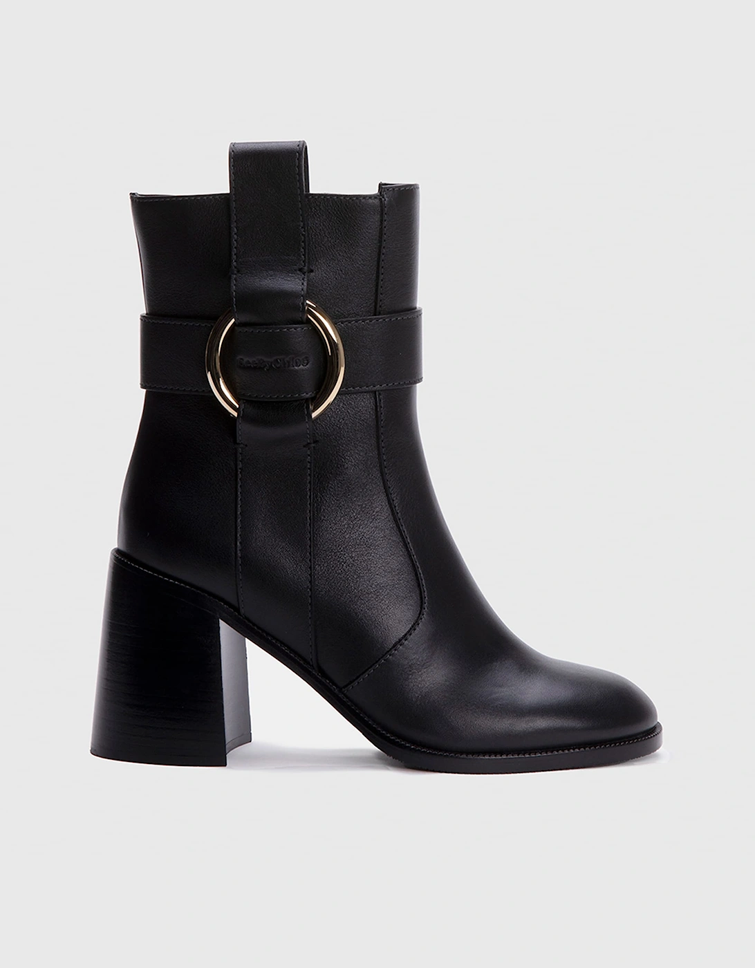 New Ring Leather Heeled Boots, 3 of 2