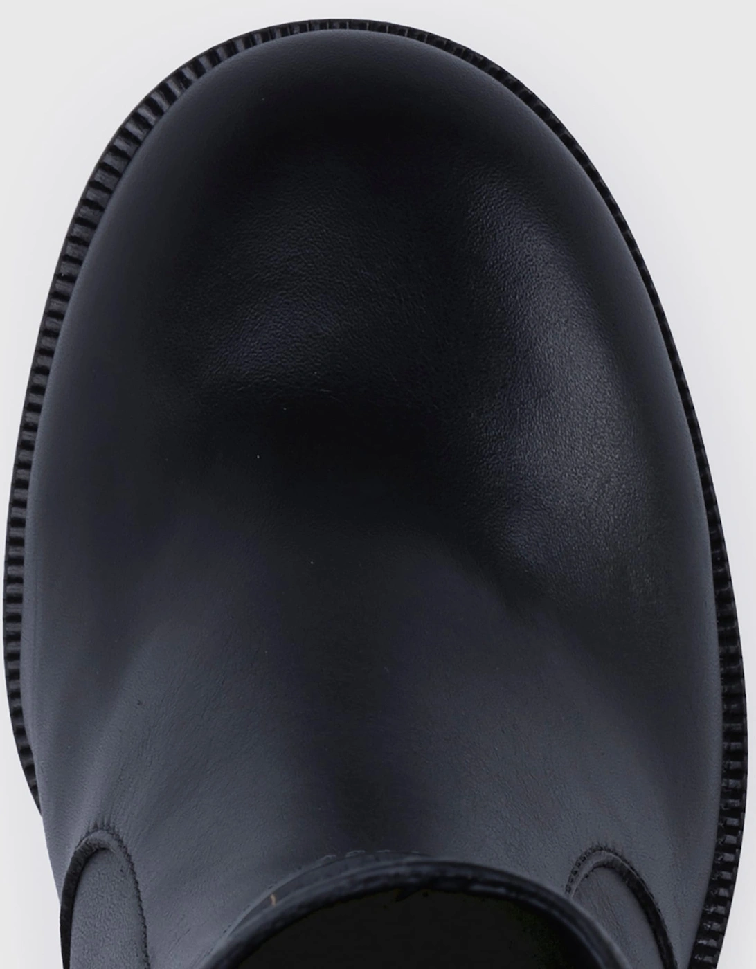 New Ring Leather Heeled Boots