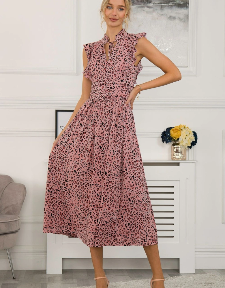 Kynlee Frilly Shoulder Maxi Dress