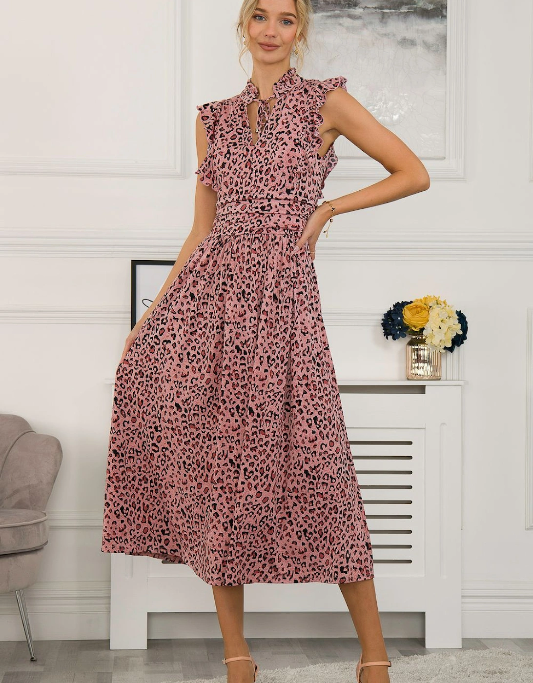 Kynlee Frilly Shoulder Maxi Dress, 2 of 1