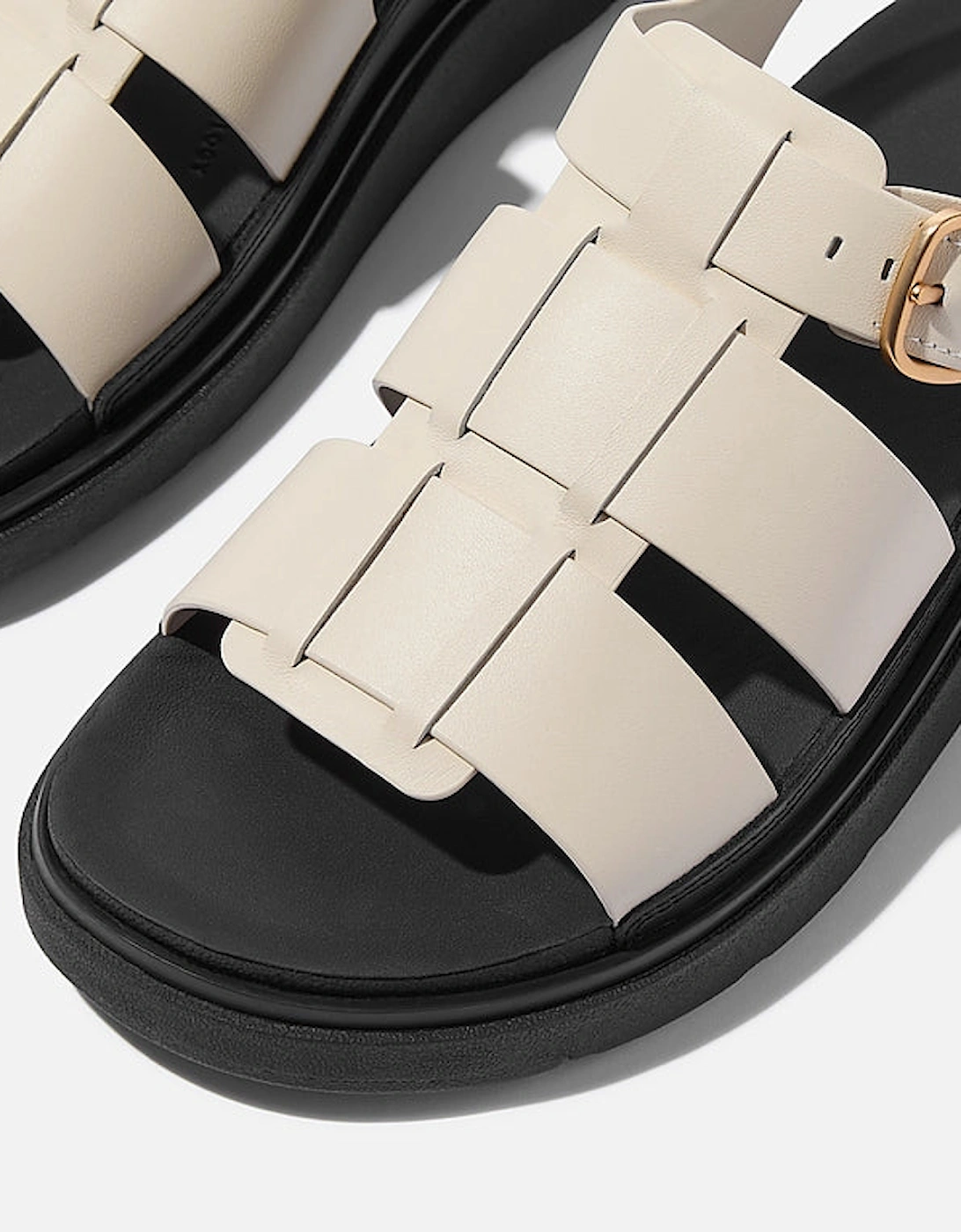 Womens Gen-FF Leather Fisherman Sandals - Paris Beige A99