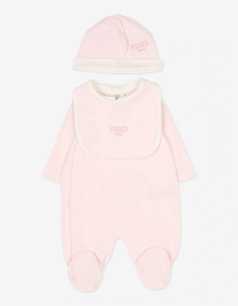 Baby Girls Babygrow Set in Pink