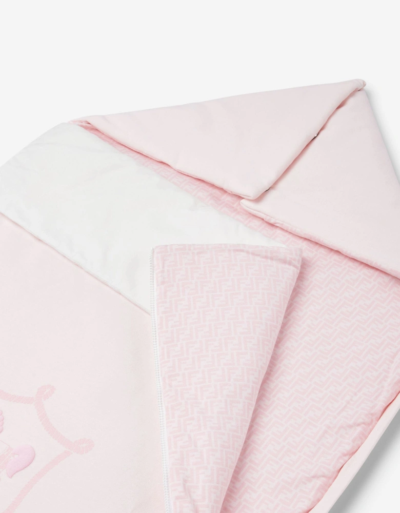 Baby Girls Cotton Padded Nest in Pink (88cm)