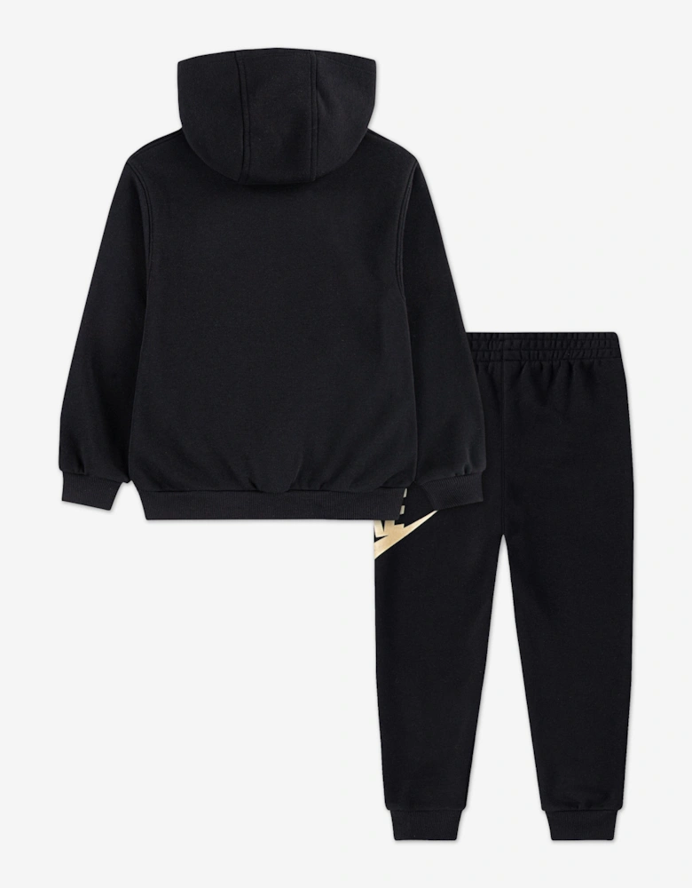 Kids Club Fleece Tracksuit in Black