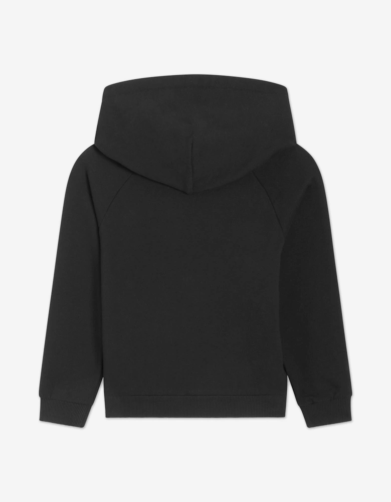 Boys Flock Logo Hoodie in Black