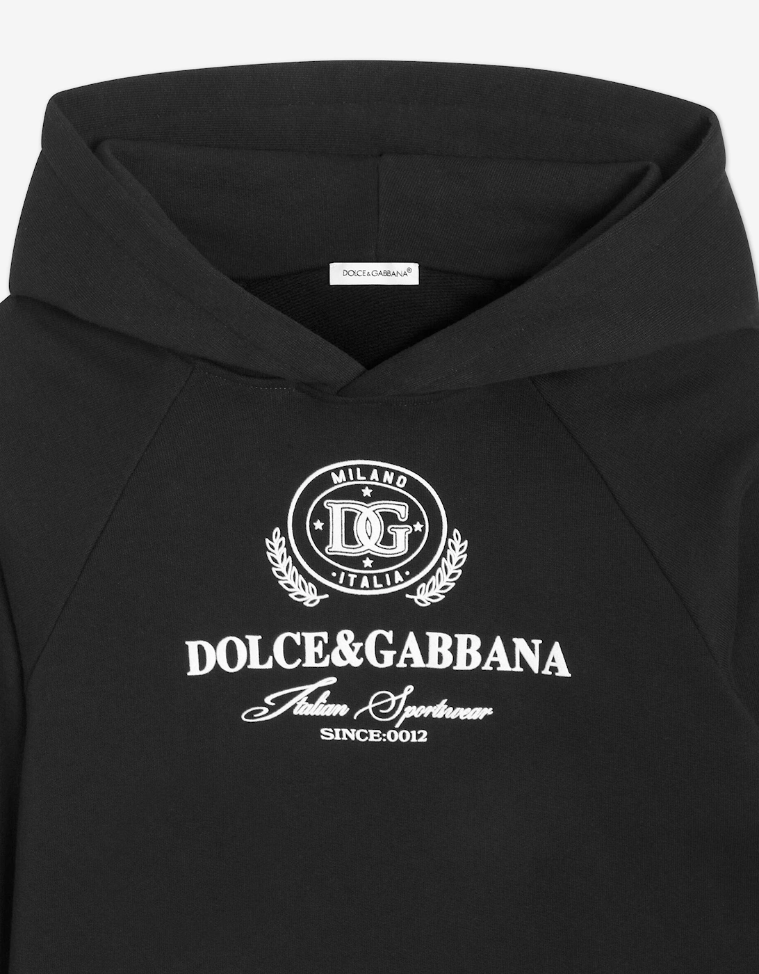 Boys Flock Logo Hoodie in Black