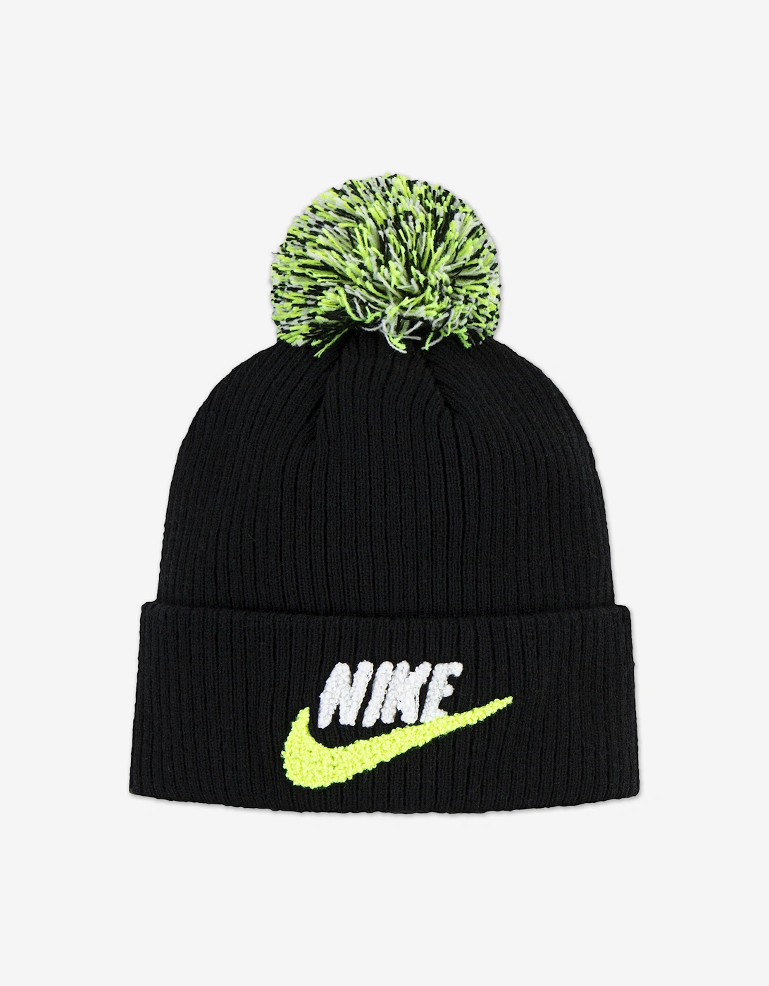 Kids Club Chenille Peak Beanie in Black